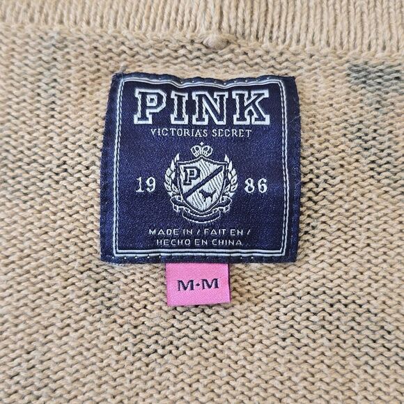 Victoria's Secret Pink Brown Tan Cheetah Print Cardigan - Size Medium - Picture 3 of 15